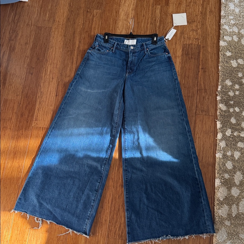 NWT-Mother Superior Wide-Leg Denim Jeans